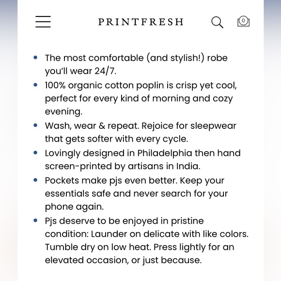 Printfresh robe S/M - Picture 5 of 7